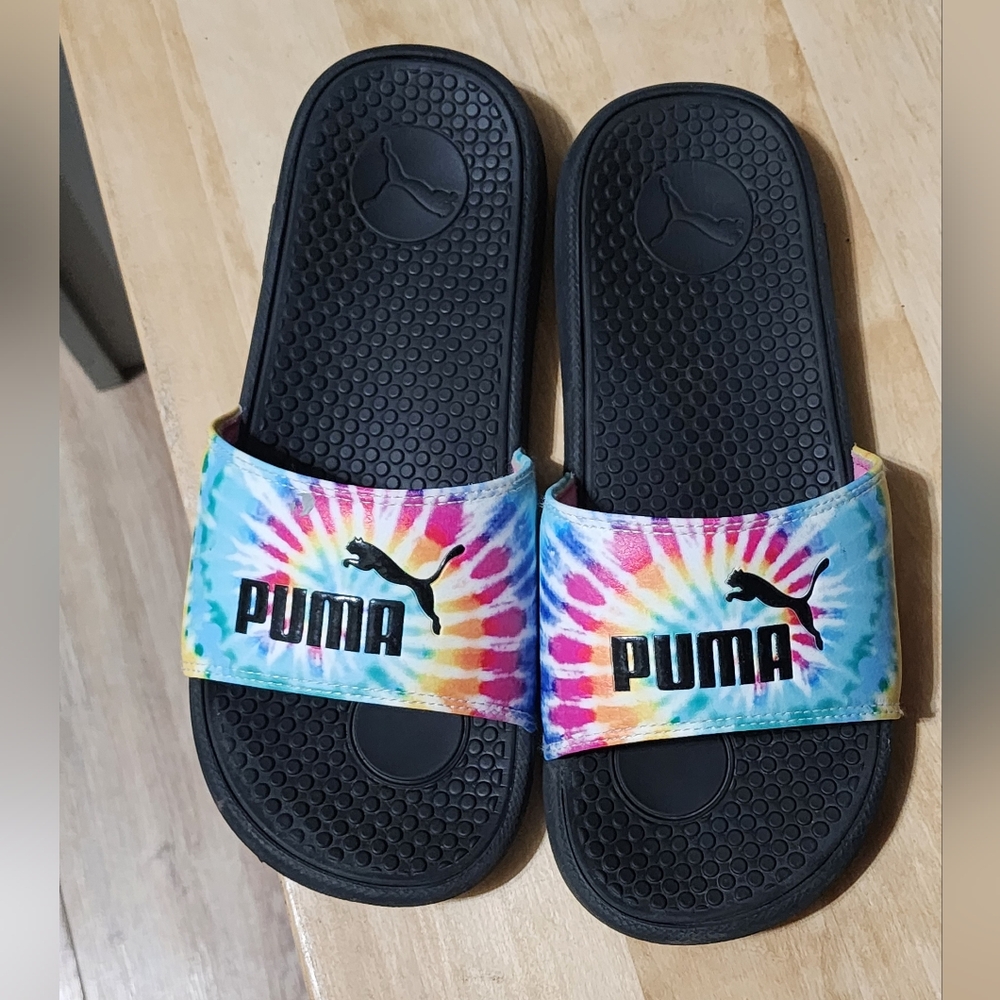 Puma Tie-Dye Slide Sandals